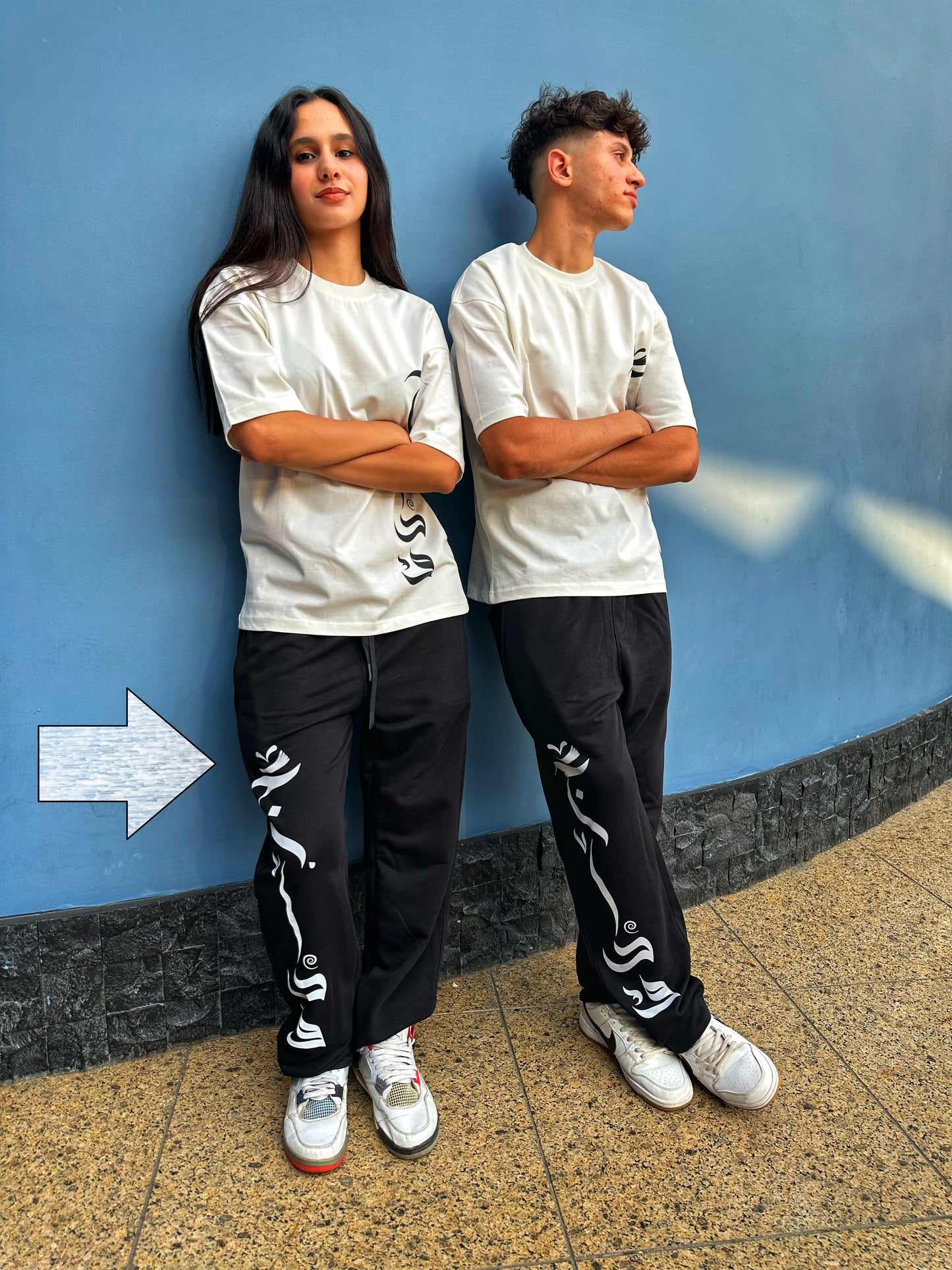 Black Eagle Cotton Pants - بنطالون